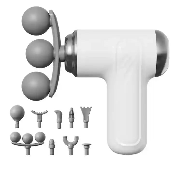 Blueidea Electric Massage Gun - 9 Interchangeable Heads - Deep Tissue Body Massager