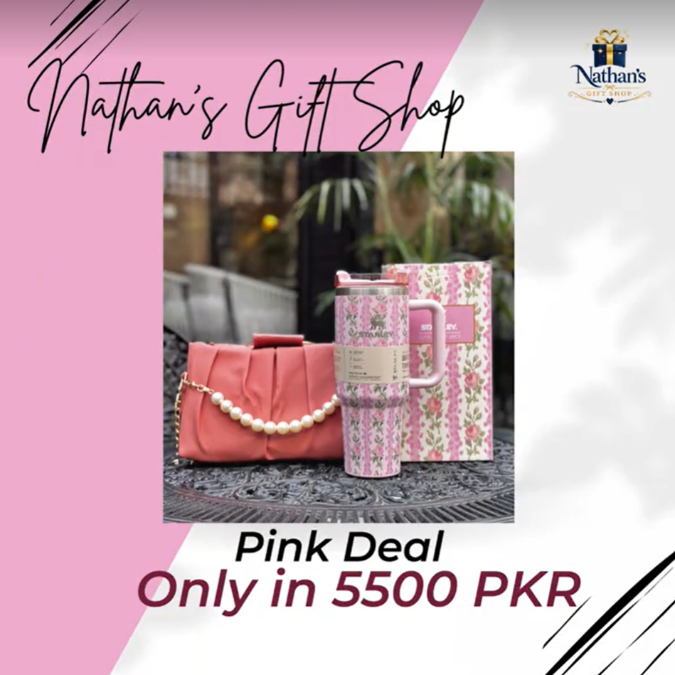 Stanley Tumbler & Bag Deal (White,Pink)