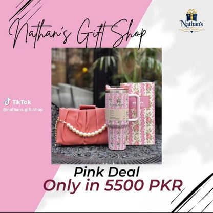 Stanley Tumbler & Bag Deal (White,Pink)